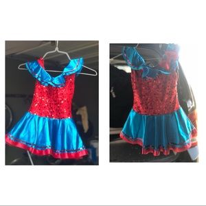 Red and Blue Recital Costume